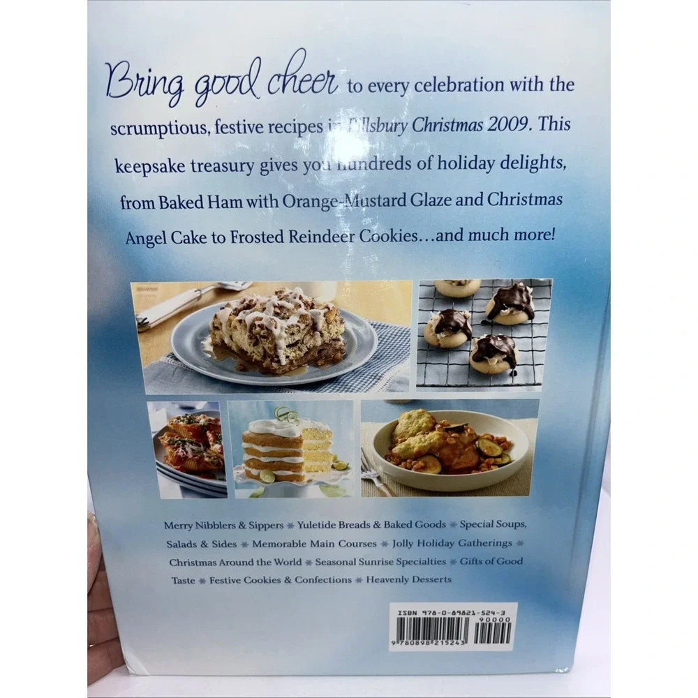Pillsbury Christmas Hardcover Cookbook‎ Bundle Of 2 2009-2010